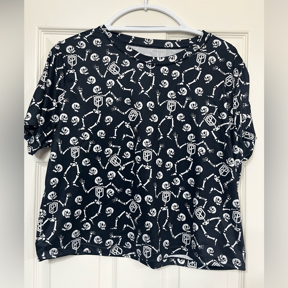 Born Primitive Skeleton Halloween workout Shirt